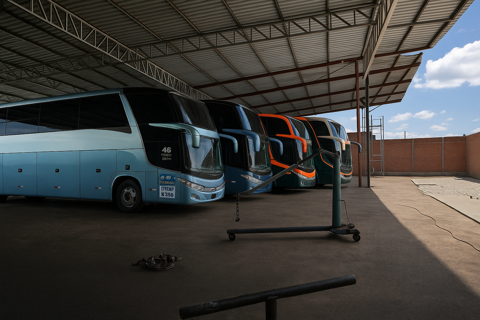 Estrutura da Oficina Mecânica do Paulinho em Goiânia - Especialista em caixas de marcha para ônibus